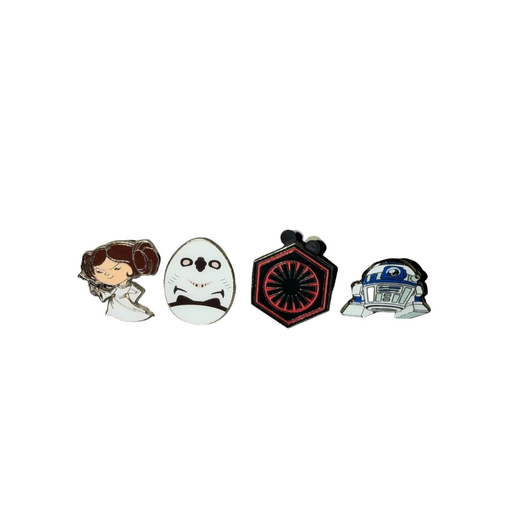 Disney Star Wars Pin Lot Princess Leia R2-D2 First Order Stormtrooper Egg